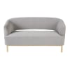 Light Grey 2/3-Seater Velvet Sofa